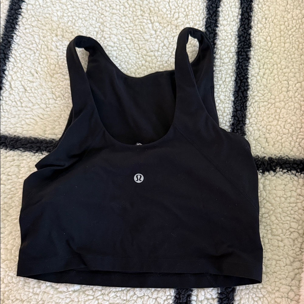 lululemon athletica Black Tank Crop Top